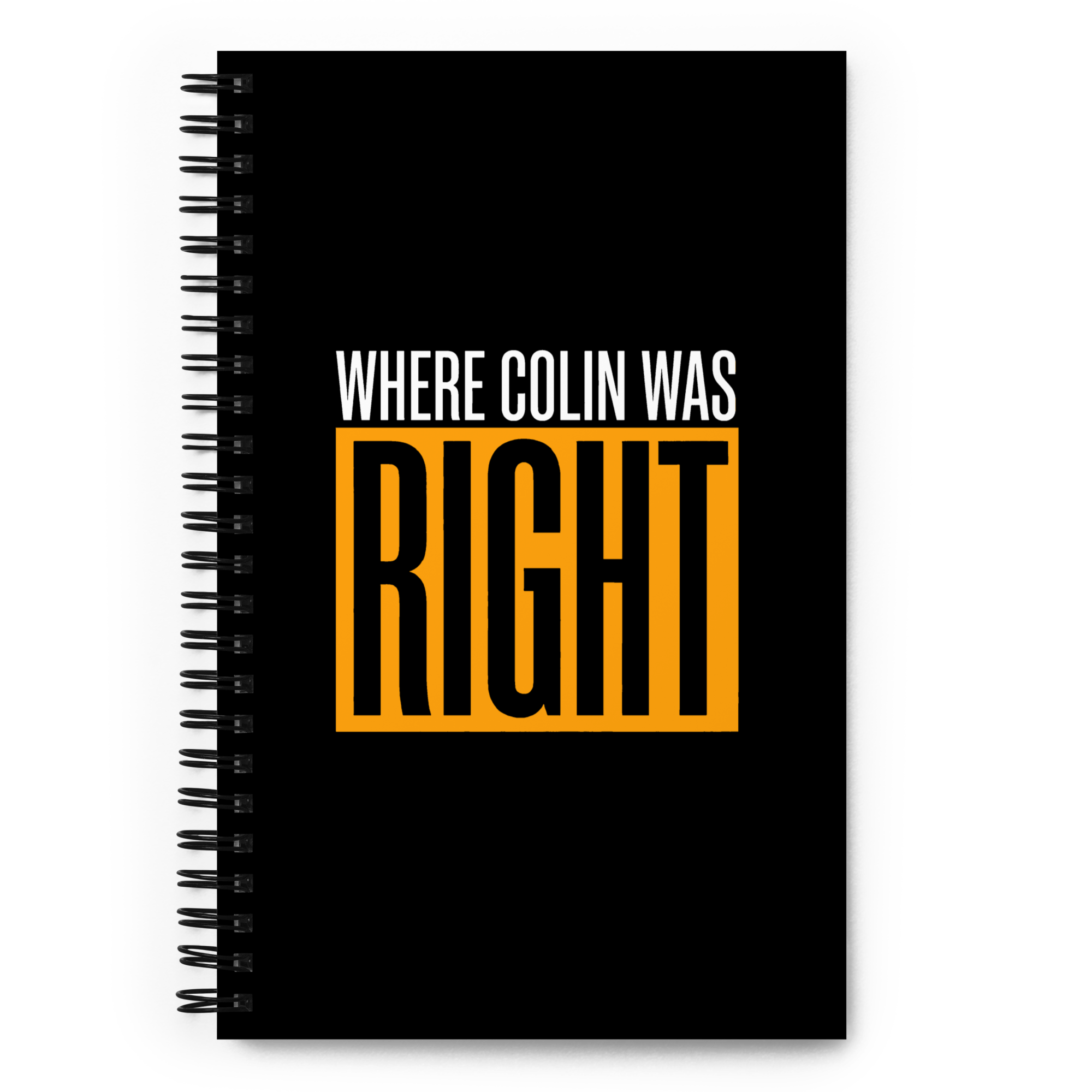 Where Colin Was Right Notebook – The Herd Merch